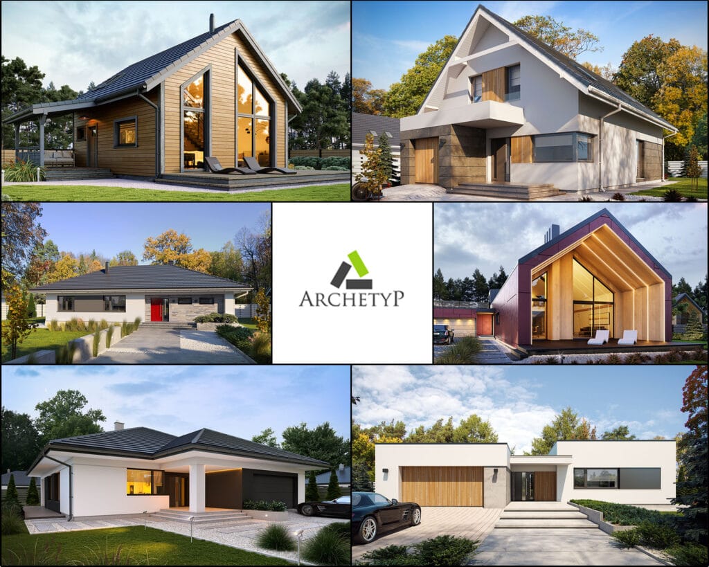 Archetyp Projekty Domów Nowoczesnych Energooszczędnych Drewnianych i Murowanych