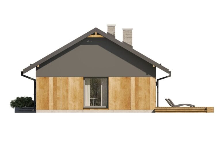 Dom Drewniany Gaja 4 Elewacja 2