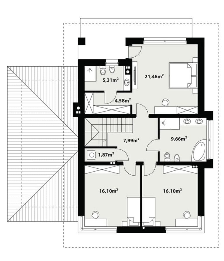 Dom Murowany Enes Rzut 2