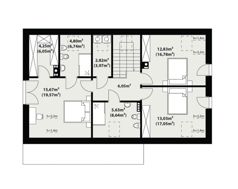 Dom Murowany Filo Rzut 2