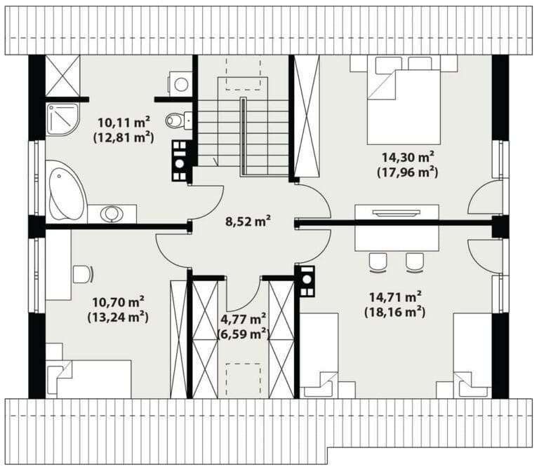 Dom Murowany Karmel 3 Rzut 2