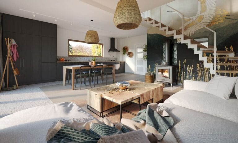 Dom Drewniany Erna 2 Wnętrze 2