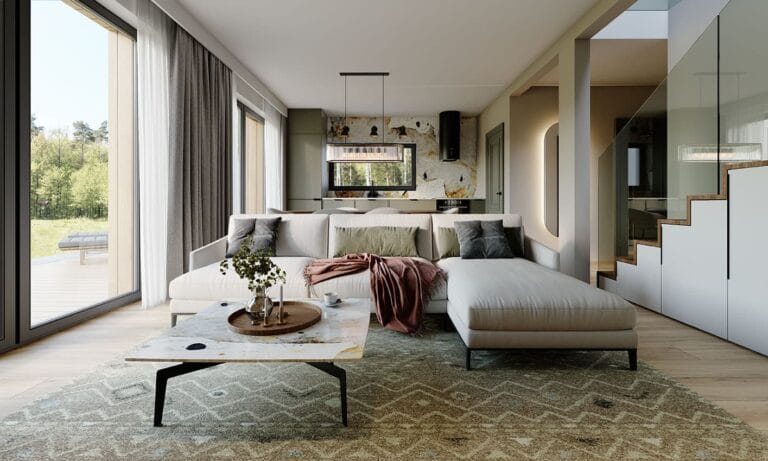 Dom Drewniany Zuza 2 Wnętrze 1