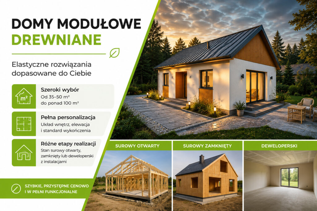 Domy modułowe - producent Warszawa - Golwest Budowa Domów