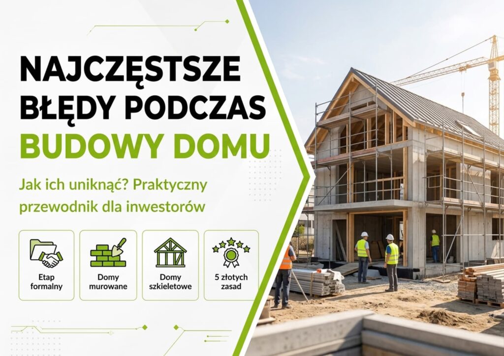 Najczęstsze błędy podczas budowy domu - jak ich uniknąć Praktyczny przewodnik dla inwestorów