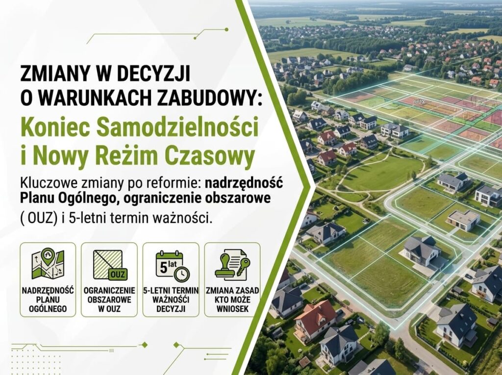 Decyzja o warunkach zabudowy po reformie