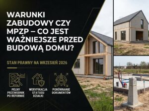 Warunki zabudowy czy MPZP – co jest ważniejsze przed budową domu