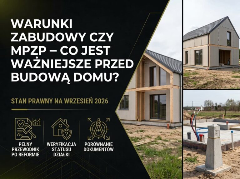 Warunki zabudowy czy MPZP – co jest ważniejsze przed budową domu